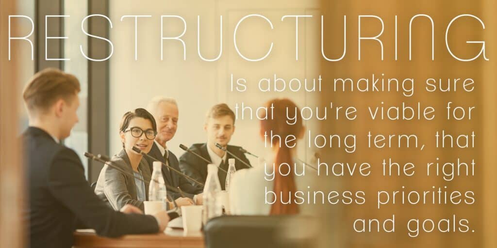 Revealing What Restructuring Looks Like Behind Hidden Doors -- quote